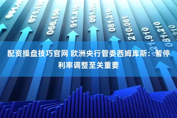 配资操盘技巧官网 欧洲央行管委西姆库斯：暂停利率调整至关重要